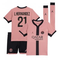 Paris Saint-Germain Lucas Hernandez #21 3rd trikot Kinder 2024-25 Kurzarm (+ Kurze Hosen)